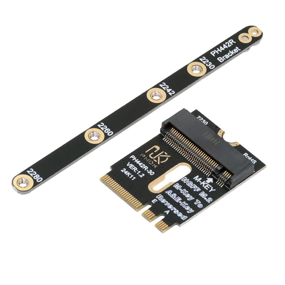 Amazon.com: xiwai PCI-E 4.0 NGFF 2230 A+E-Key Male to M-Key Female